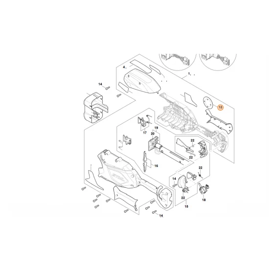 STIHL  Tabliczka z typem urządzenia HLA 66 4859 967 1500